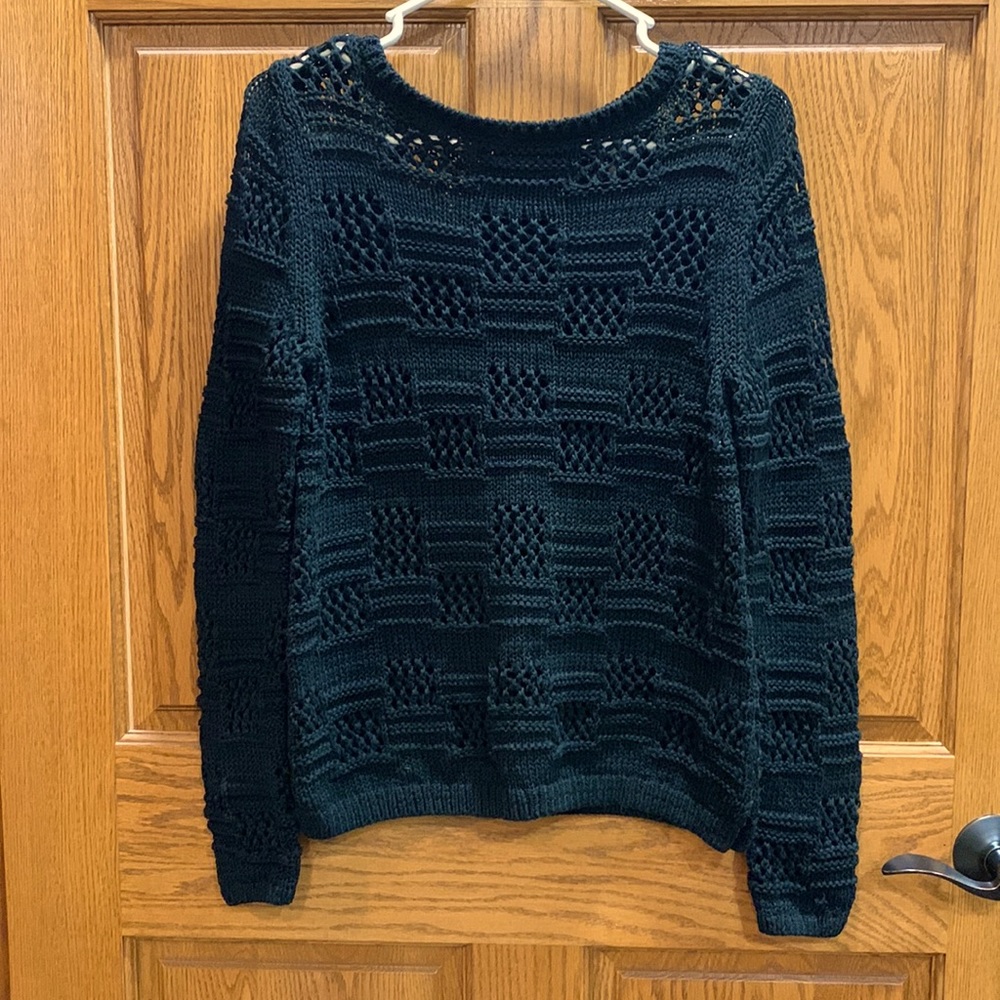 Banana republic, black, textured sweater